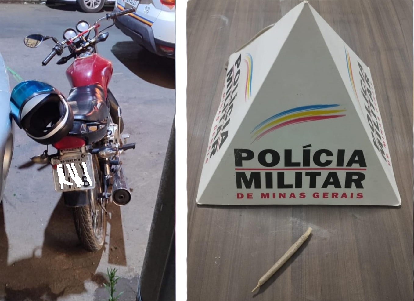 MOTOQUEIRO FOGE DA POLÍCIA APÓS MANOBRAS ARRISCADAS E DEIXA MOTOCICLETA ABANDONADA EM CONSELHEIRO PENA