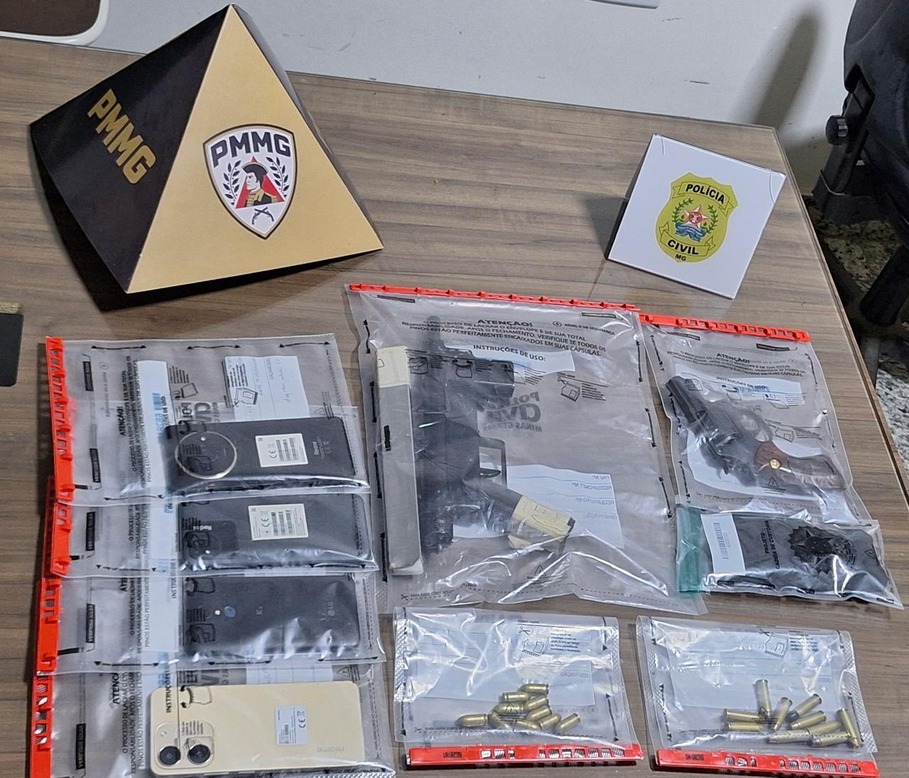 OPERAÇÃO CONJUNTA PRENDE DUPLA LIGADA A HOMICÍDIO EM CONSELHEIRO PENA E APREENDE SUBMETRALHADORA