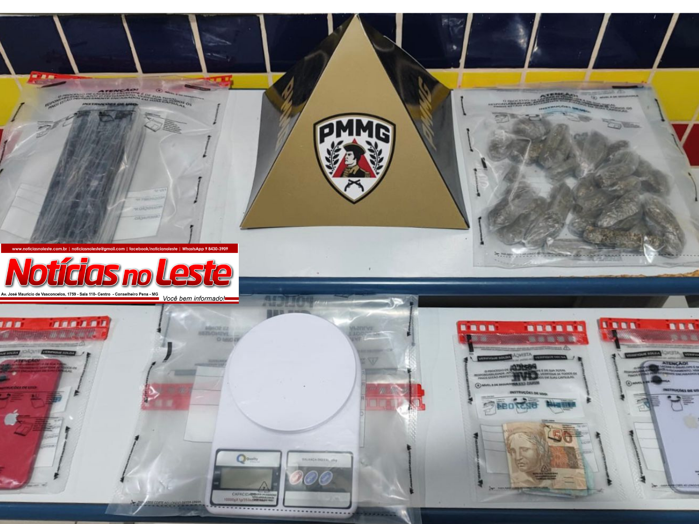 ABORDAGEM DE ROTINA LEVA À APREENSÃO DE DROGAS E PRISÃO DE TRÊS ENVOLVIDOS