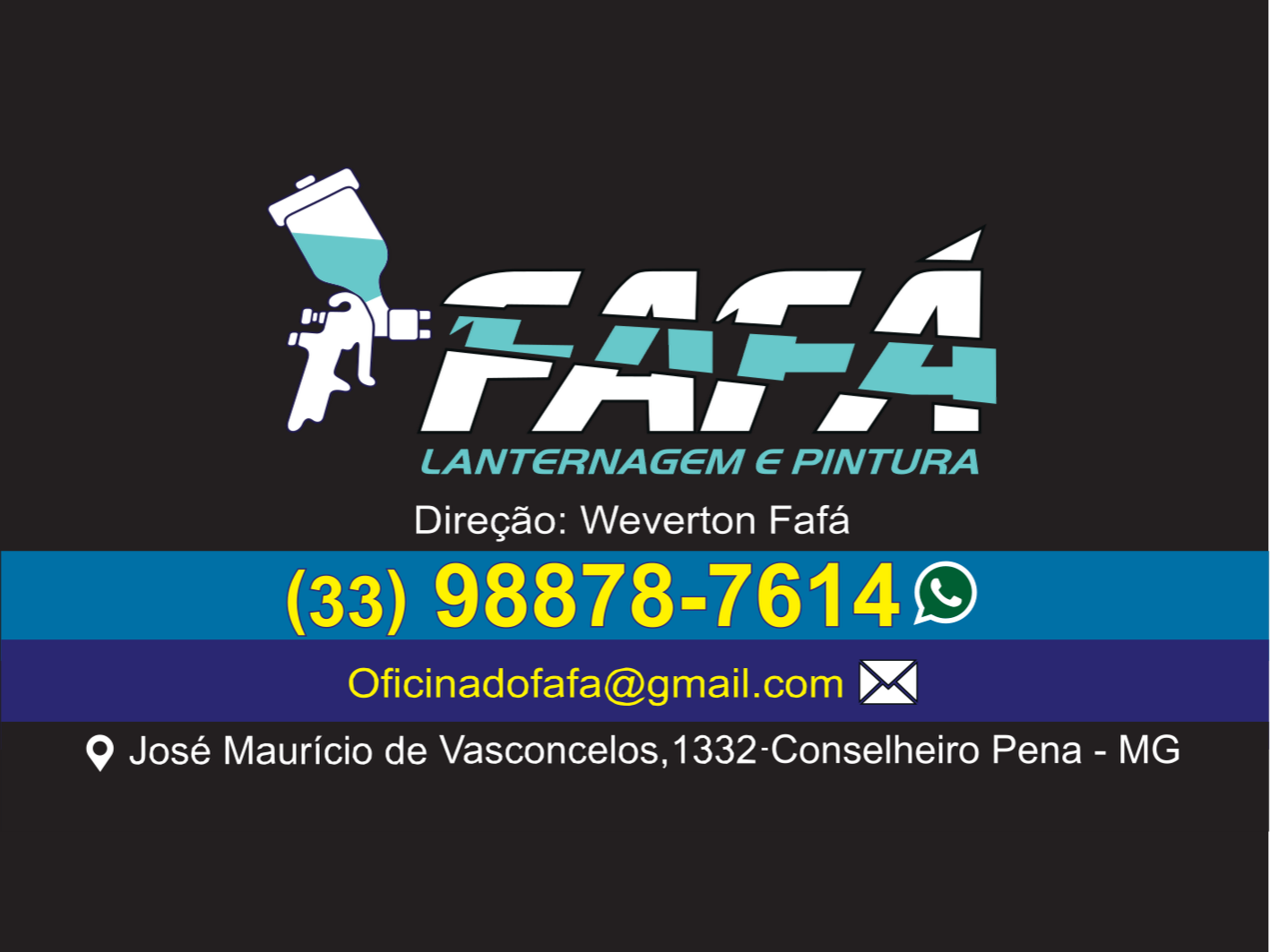 FAFÁ – Lanternagem e Pintura – (33) 98878-7614