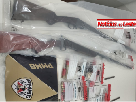 ARMAS E MUNIÇÕES SÃO APREENDIDAS EM ZONA RURAL