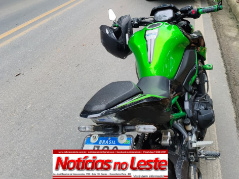 MOTOCICLETA DE ALTA CILINDRADA É APREENDIDA COM PLACA ADULTERADA EM RODOVIA
