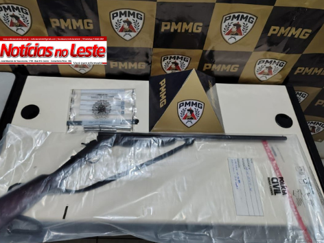 DENÚNCIA SOBRE DISPAROS TERMINA COM ARMA DE FOGO APREENDIDA EM RESIDÊNCIA.