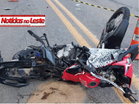 COLISÃO FRONTAL ENTRE CARRETA E MOTOCICLETA TERMINA COM MORTE NA RODOVIA.