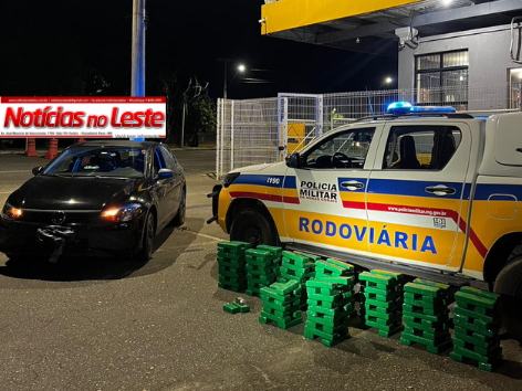 175 BARRAS DE DROGA SÃO APREENDIDAS PELA POLÍCIA RODOVIÁRIA.