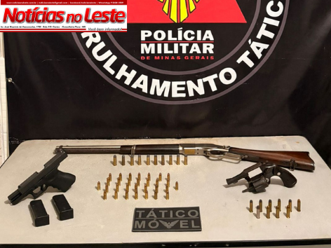 POLÍCIA RETIRA ARSENAL DE CIRCULAÇÃO APÓS DENÚNCIA.