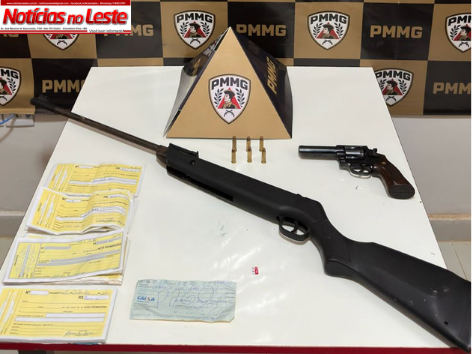 ARMAS, CHEQUE DE R$ 50 MIL E DOCUMENTOS SÃO APREENDIDOS DURANTE OPERAÇÃO.