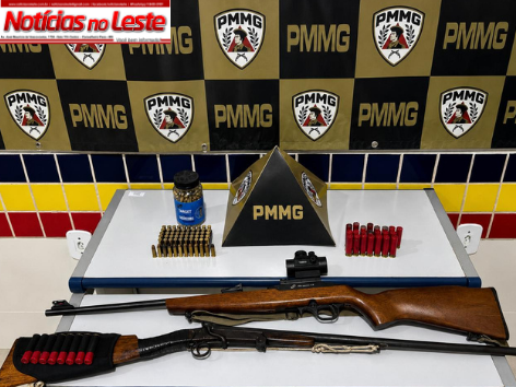 ARMAS E CENTENAS DE MUNIÇÕES SÃO APREENDIDAS EM ALDEIA INDÍGENA APÓS DENÚNCIA ANÔNIMA.