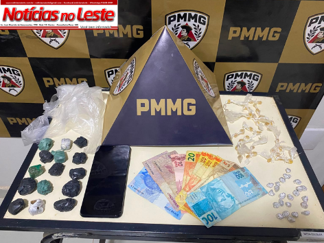 SUSPEITO É FLAGRADO COM 60 PEDRAS DE CRACK APÓS DENÚNCIA DE TRÁFICO.