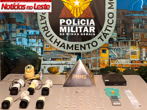 OPERAÇÃO APREENDE DEZENAS DE PEDRAS DE CRACK E CÂMERAS DE MONITORAMENTO.
