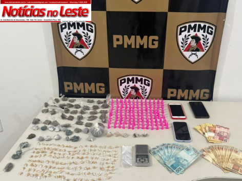 TRÊS PESSOAS SÃO PRESAS E GRANDE QUANTIDADE DE DROGAS É APREENDIDA.
