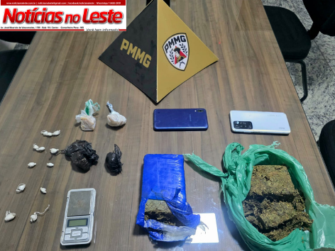 DROGAS SÃO APREENDIDAS DURANTE ABORDAGEM POLICIAL EM CONSELHEIRO PENA.